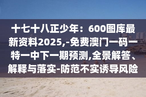 十七十八正少年：600圖庫(kù)最新資料2025,-免費(fèi)澳門一碼一特一中下一期預(yù)測(cè),全景解答、解釋與落實(shí)-防范不實(shí)誘導(dǎo)風(fēng)險(xiǎn)