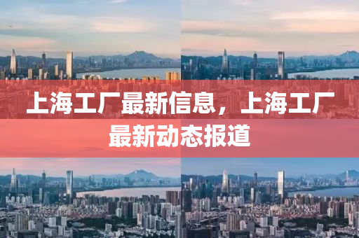 上海工廠最新信息，上海工廠最新動態(tài)報道